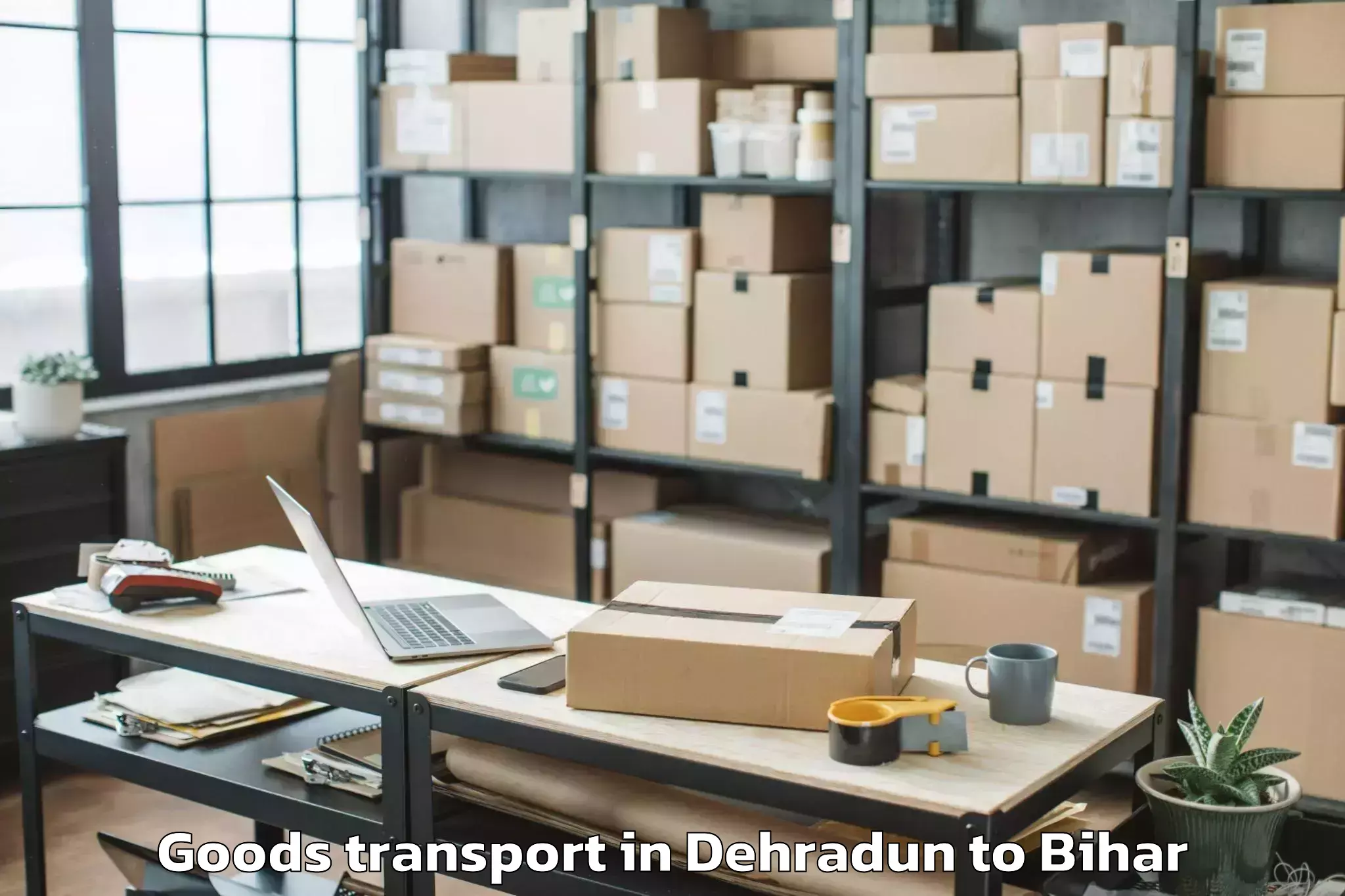 Hassle-Free Dehradun to Daraundha Goods Transport